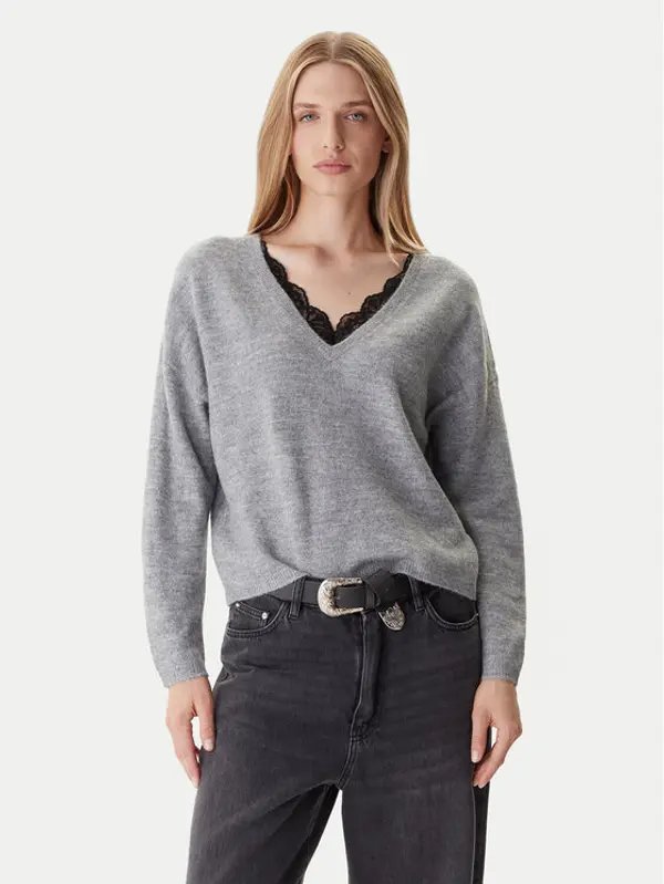 Only ONLY Džemper Manifesta 15329229 Siva Regular Fit