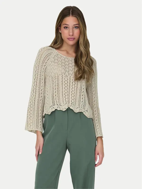 Only ONLY Džemper Nola 15233173 Siva Regular Fit