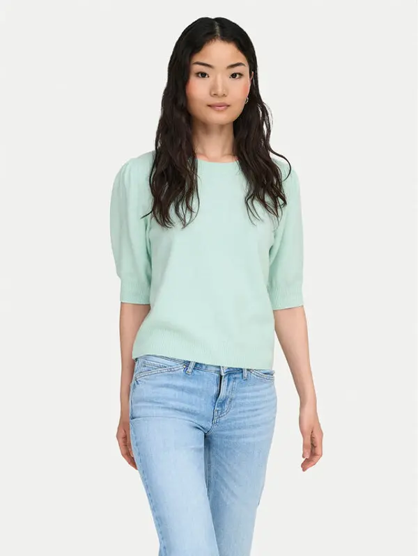 Only ONLY Džemper Rica 15318551 Zelena Regular Fit