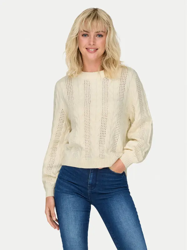 Only ONLY Džemper Rubina 15317515 Bež Regular Fit