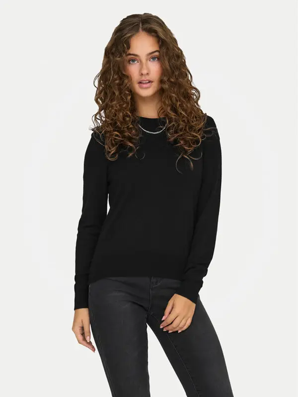 Only ONLY Džemper Venice 15333989 Crna Regular Fit