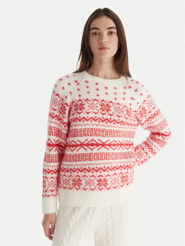 Only ONLY Džemper Xmas Nordic 15354824 Crvena Regular Fit