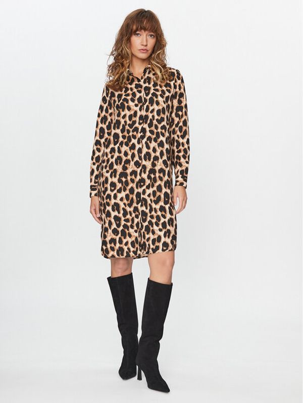 ONLY ONLY Haljina košulja 15289129 Bež Regular Fit