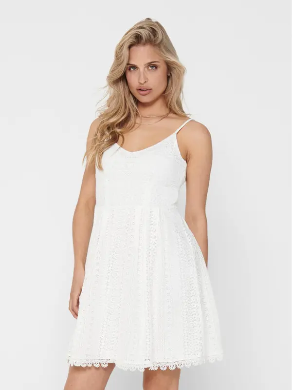 Only ONLY Haljina za svaki dan 15204799 Bijela Regular Fit