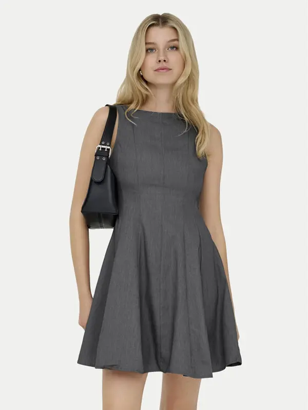 Only ONLY Haljina za svaki dan Lunita 15370914 Tamno siva Regular Fit