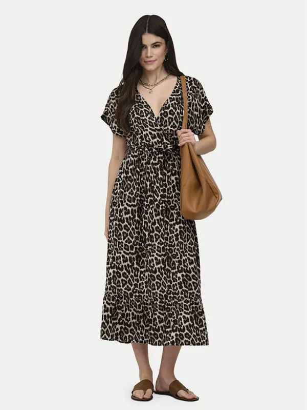 Only ONLY Haljina za svaki dan Zilla Adele 15357778 Tamno bež Regular Fit