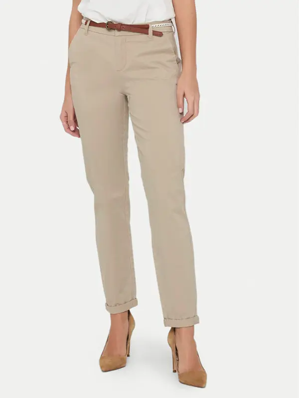 Only ONLY Hlače 15218519 Bež Regular Fit