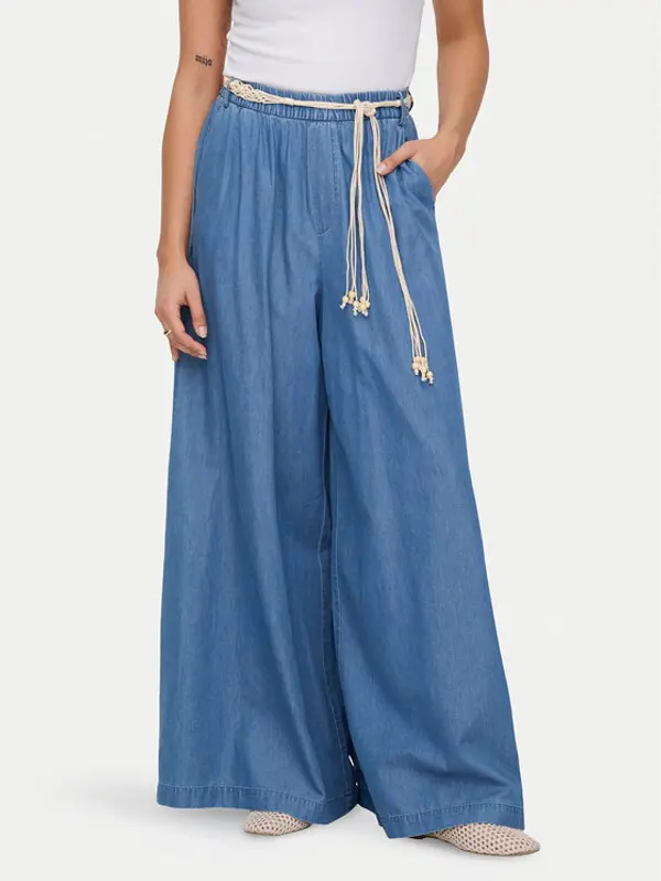 Only ONLY Hlače Bea Hw 15375507 Plava Wide Leg