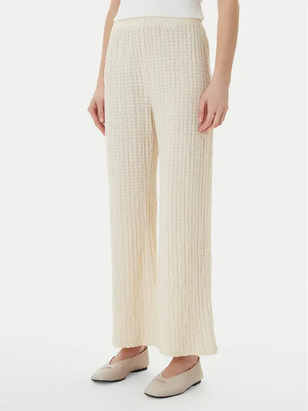 Only ONLY Hlače Ella 15368471 Bež Wide Leg