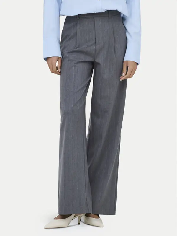 Only ONLY Hlače Jackie 15364312 Siva Wide Leg