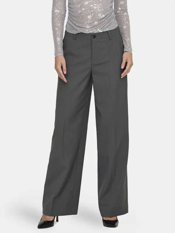 Only ONLY Hlače Lalana 15334247 Siva Wide Leg