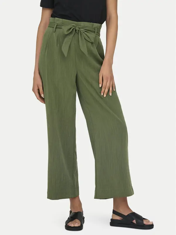 Only ONLY Hlače Marsa 15269628 Zelena Flared Fit