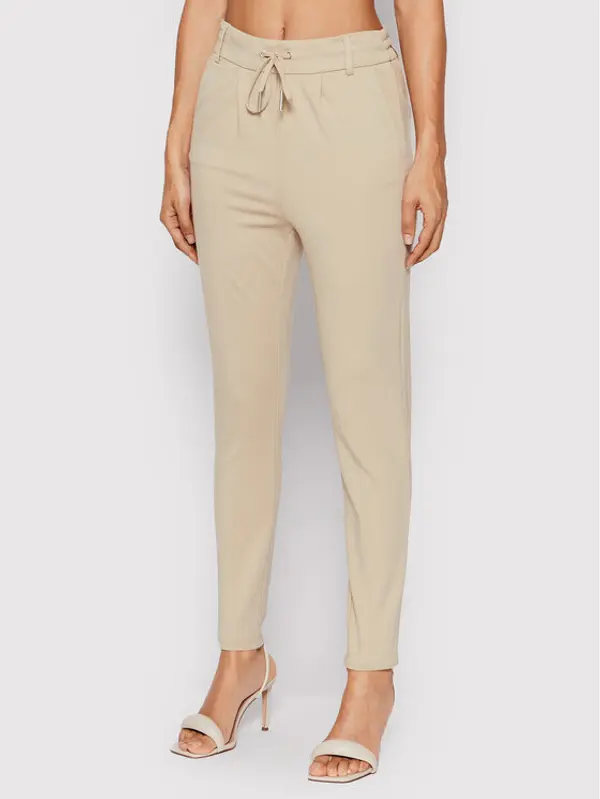 Only ONLY Hlače Poptrash 15115847 Bež Slim Fit