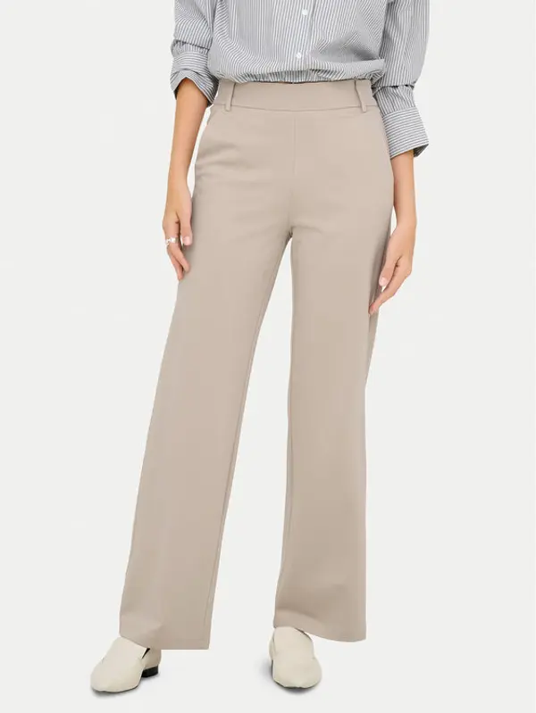 Only ONLY Hlače Poptrash 15341829 Bež Straight Fit