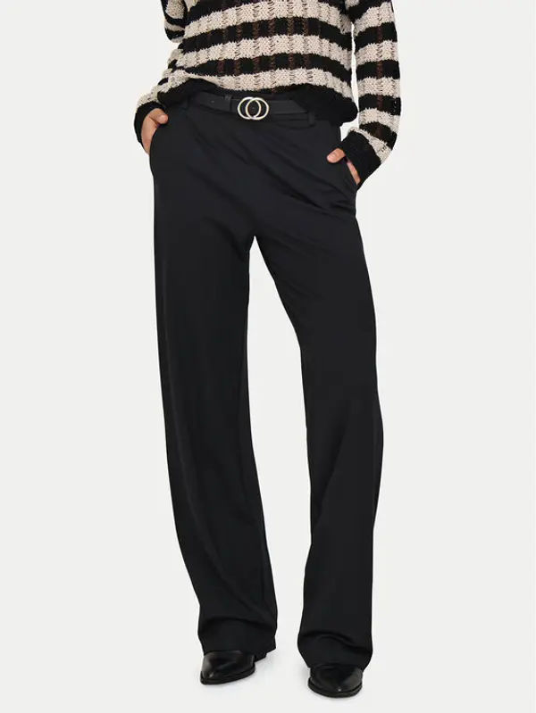 Only ONLY Hlače Poptrash 15341829 Crna Straight Fit