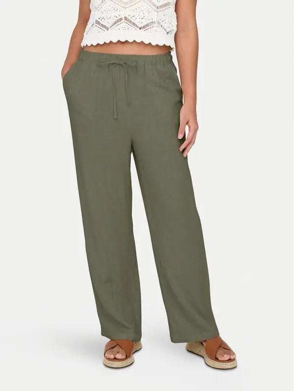 Only ONLY Hlače Siesta 15322263 Zelena Straight Fit