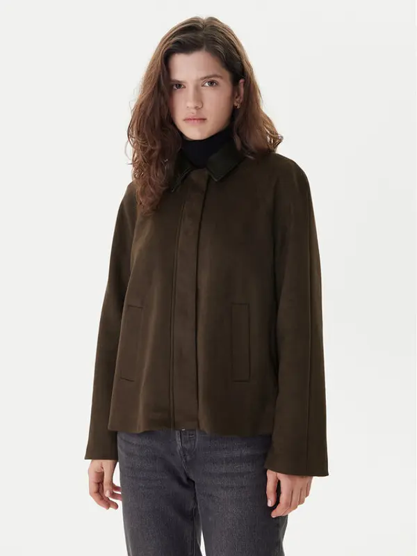 Only ONLY Jakna od imitacije kože Abbie 15372234 Smeđa Regular Fit