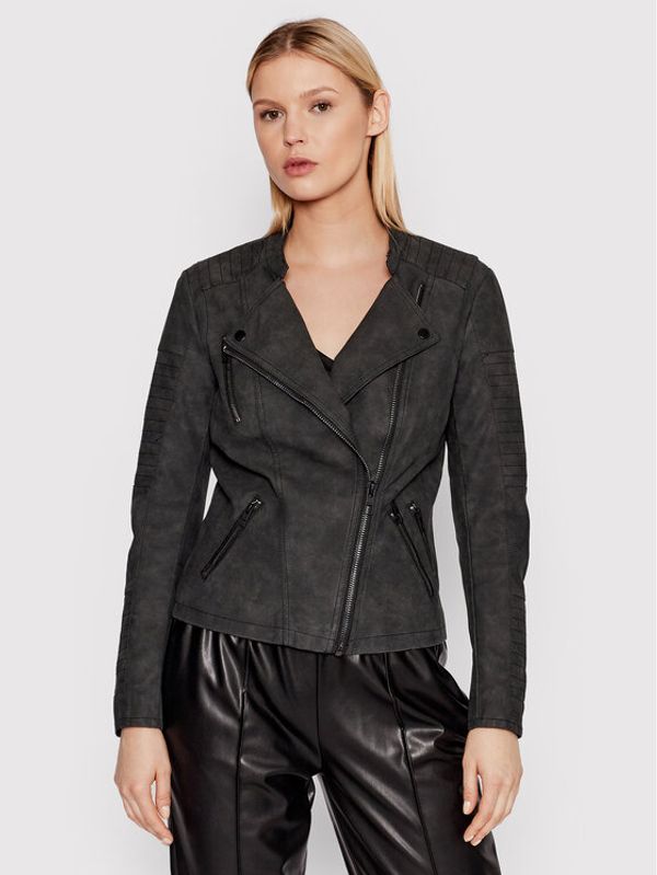 ONLY ONLY Jakna od imitacije kože Ava 15102997 Crna Regular Fit