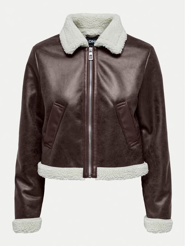 ONLY ONLY Jakna od imitacije kože Betty 15322046 Smeđa Regular Fit