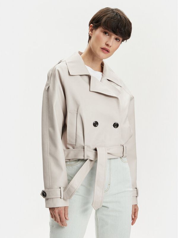 ONLY ONLY Jakna od imitacije kože Vera 15308584 Siva Regular Fit