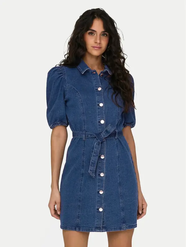 Only ONLY Jeans haljina Vibbe 15304123 Plava Regular Fit