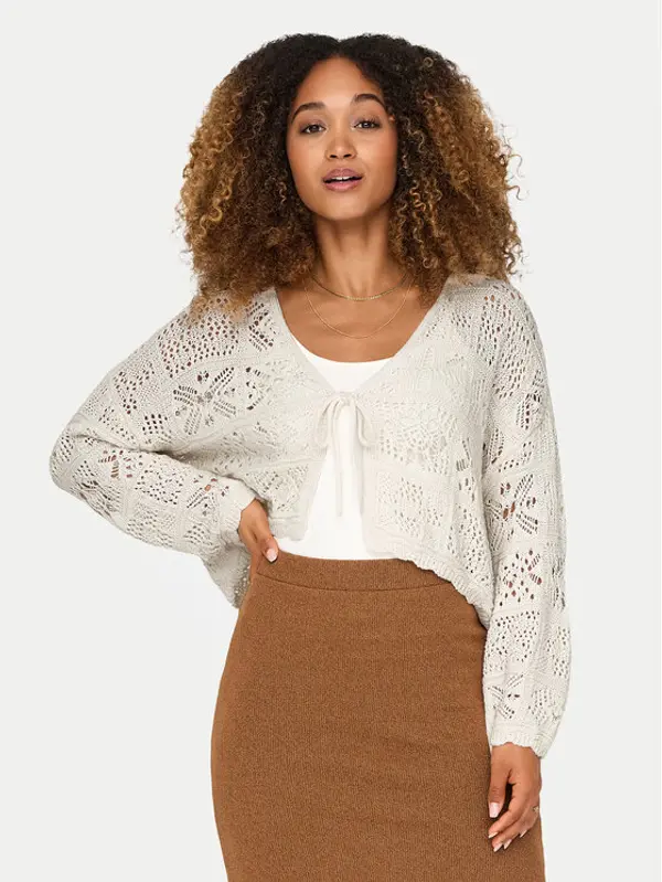 Only ONLY Kardigan Beach 15257604 Bijela Regular Fit