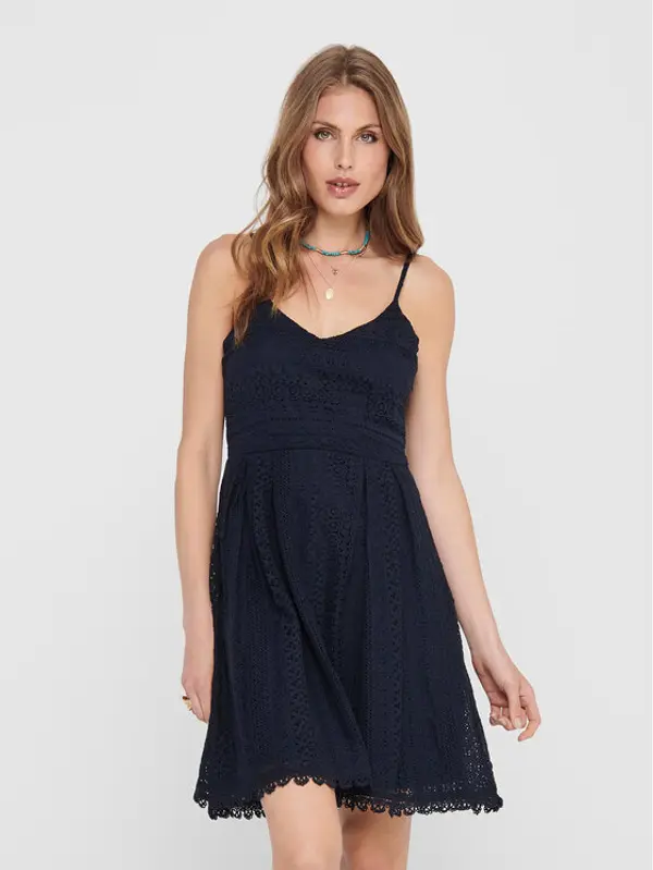 Only ONLY Koktel haljina 15204799 Tamnoplava Regular Fit