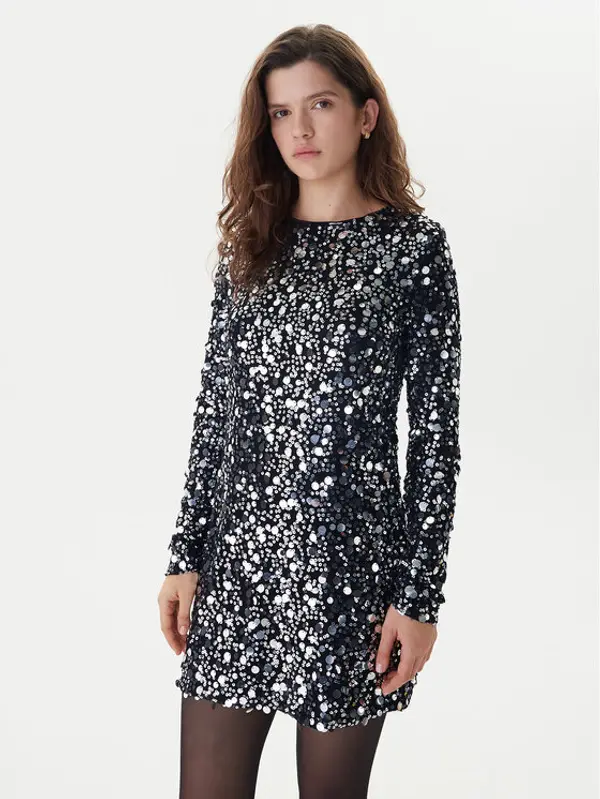 Only ONLY Koktel haljina Anika 15358384 Crna Loose Fit