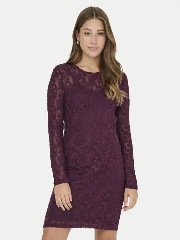 Only ONLY Koktel haljina Blaise 15356156 Ljubičasta Slim Fit