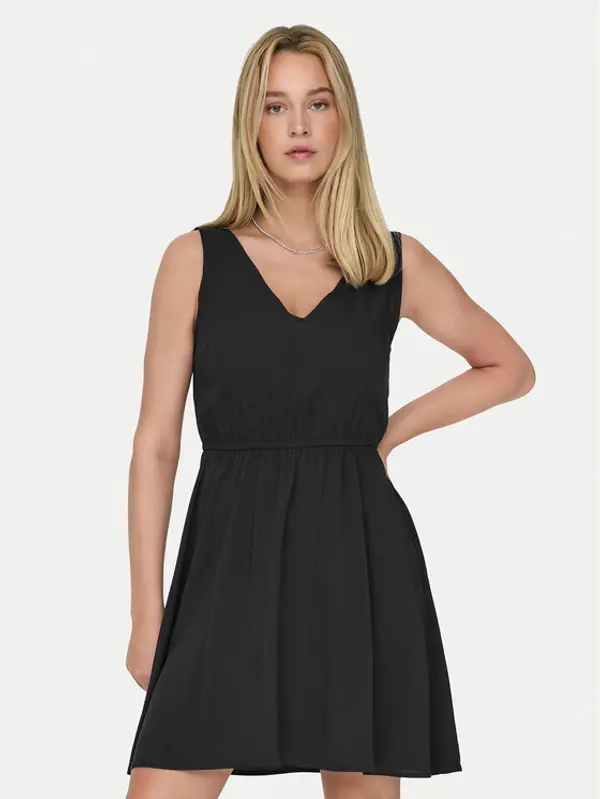 Only ONLY Koktel haljina Nova 15323196 Crna Regular Fit