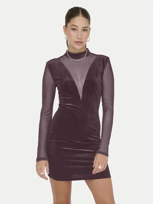 Only ONLY Koktel haljina Smooth 15360667 Ljubičasta Slim Fit