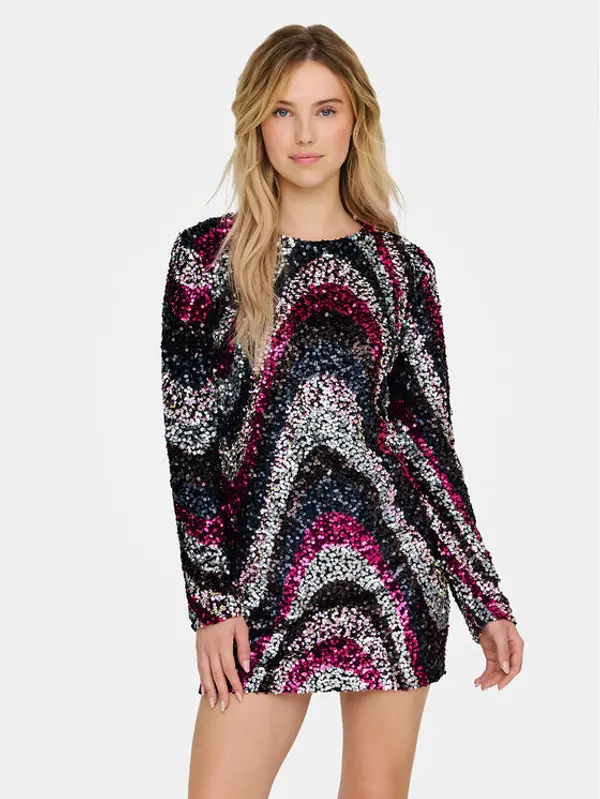Only ONLY Koktel haljina Sofie 15334081 Šarena Slim Fit