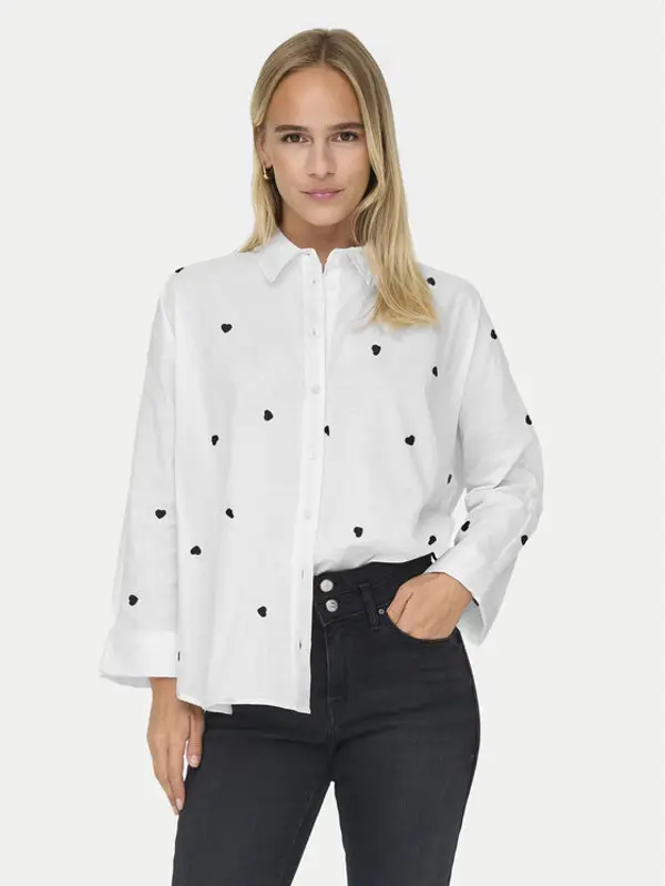 Only ONLY Košulja 15283743 Bijela Box Fit