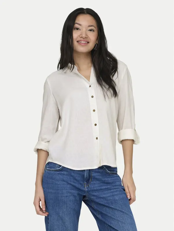 Only ONLY Košulja Goa 15363991 Bijela Loose Fit