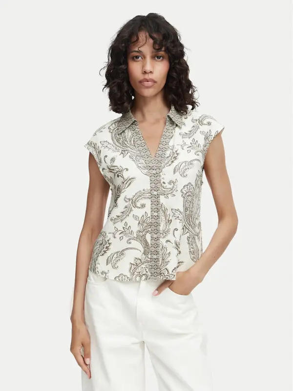 Only ONLY Košulja Misa Leya 15373649 Krem Regular Fit