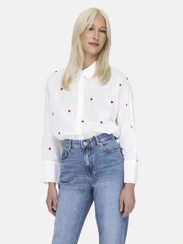 Only ONLY Košulja New 15283743 Bijela Box Fit