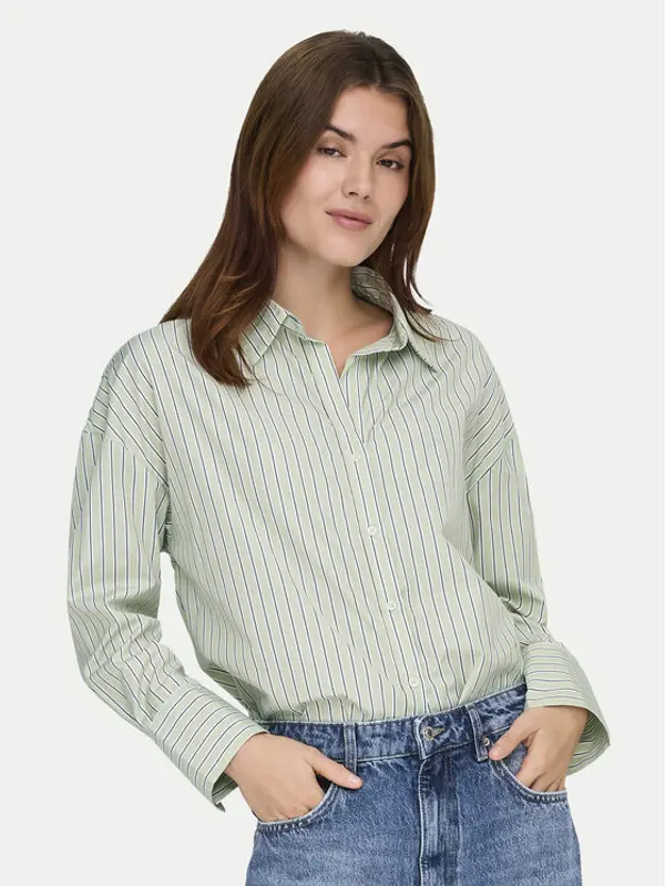 Only ONLY Košulja Oregon 15367554 Zelena Regular Fit