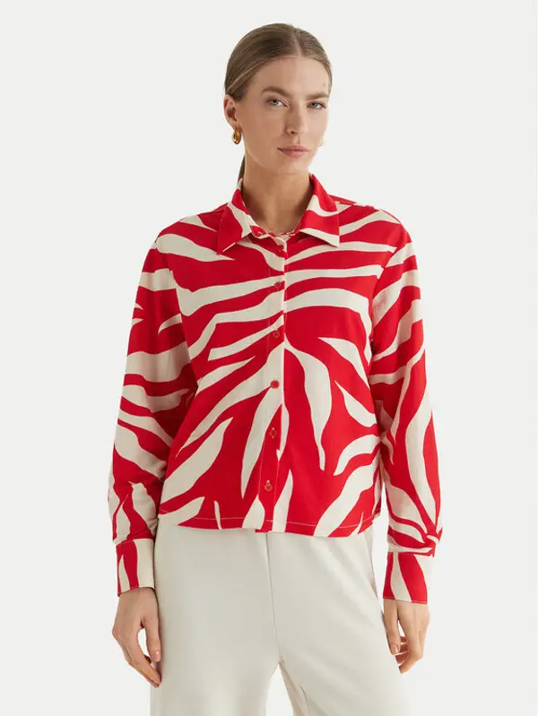 Only ONLY Košulja Sakura 15366883 Crvena Regular Fit