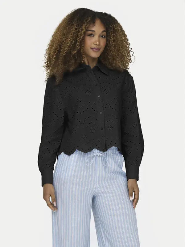 Only ONLY Košulja Valais 15269568 Crna Loose Fit