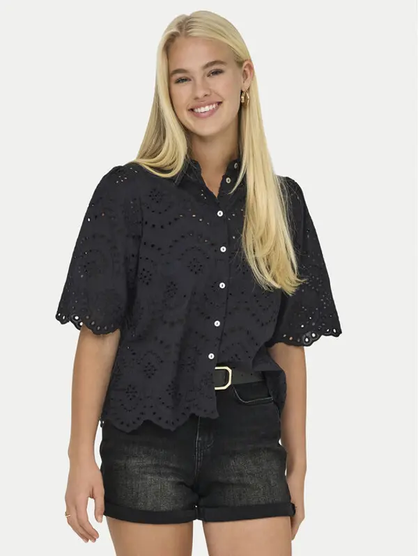 Only ONLY Košulja Valais 15351106 Crna Regular Fit