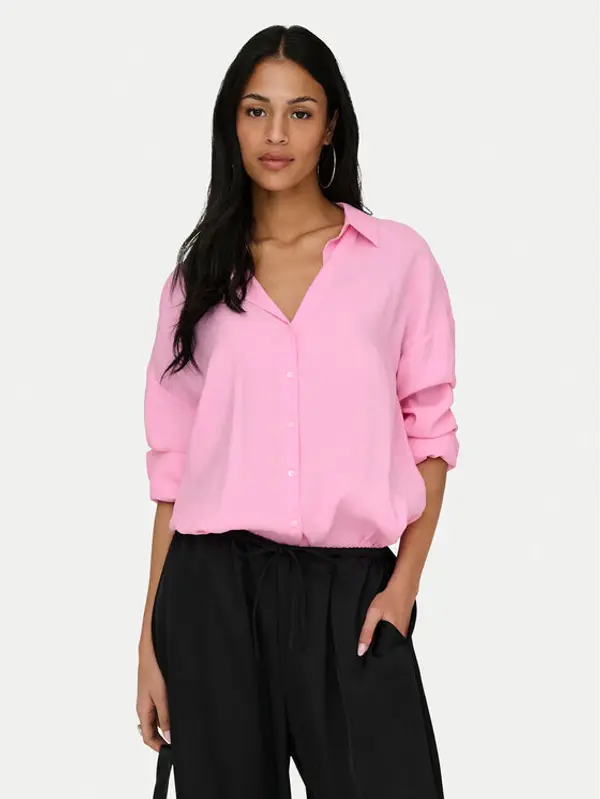 Only ONLY Košulja Zazima 15272523 Ljubičasta Oversize