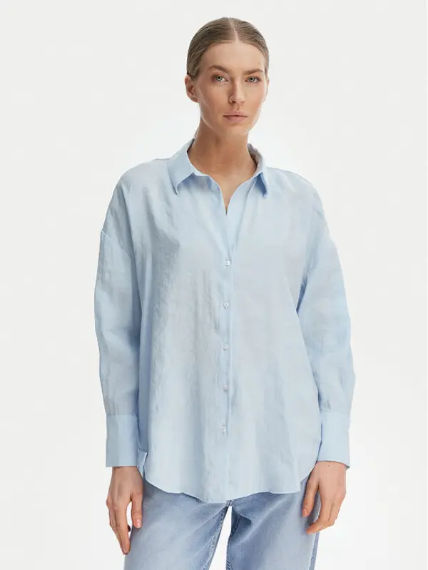 Only ONLY Košulja Zazima 15272523 Svijetloplava Oversize