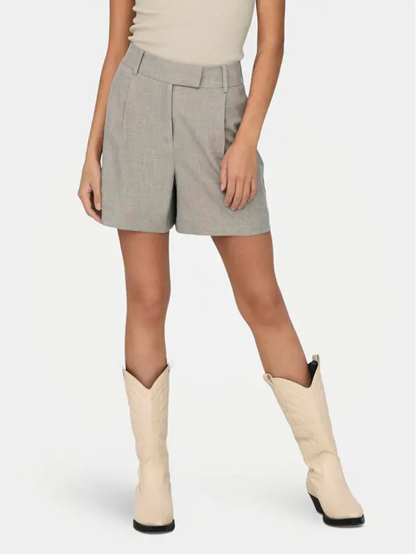Only ONLY Kratke hlače Linda 15283727 Siva Wide Leg
