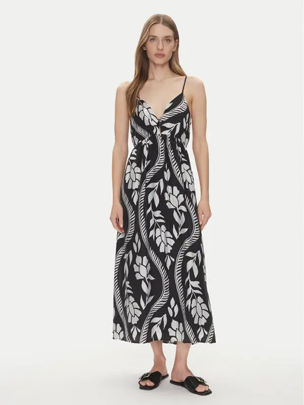 Only ONLY Ljetna haljina Catja 15347529 Crna Regular Fit