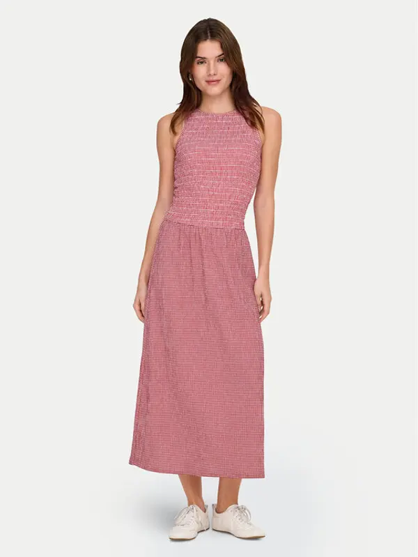 Only ONLY Ljetna haljina Celle 15369284 Crvena Regular Fit