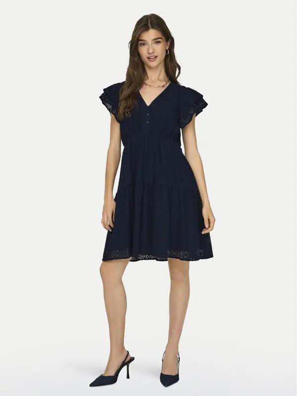Only ONLY Ljetna haljina Helena 15303058 Tamnoplava Regular Fit