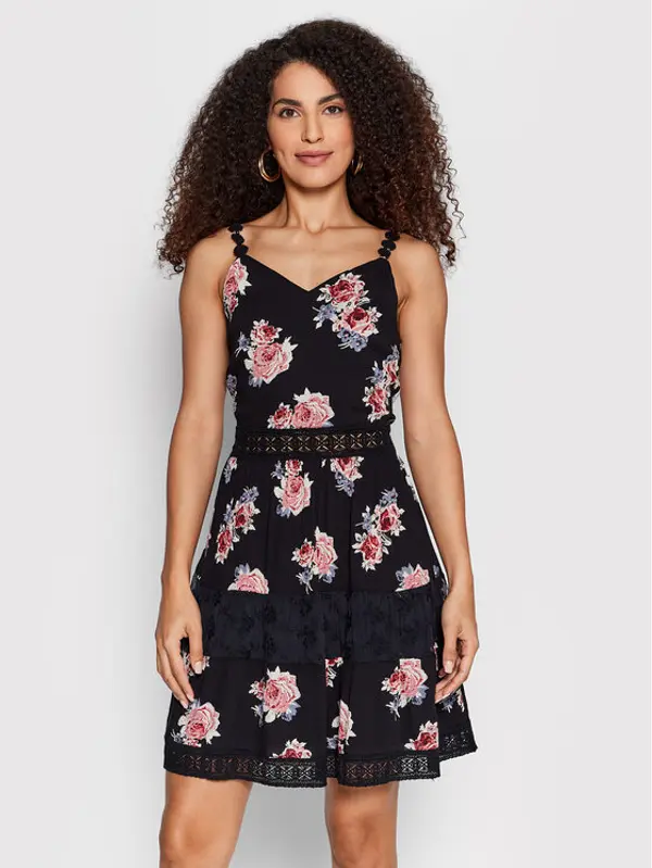 Only ONLY Ljetna haljina Karmen 15177478 Crna Regular Fit