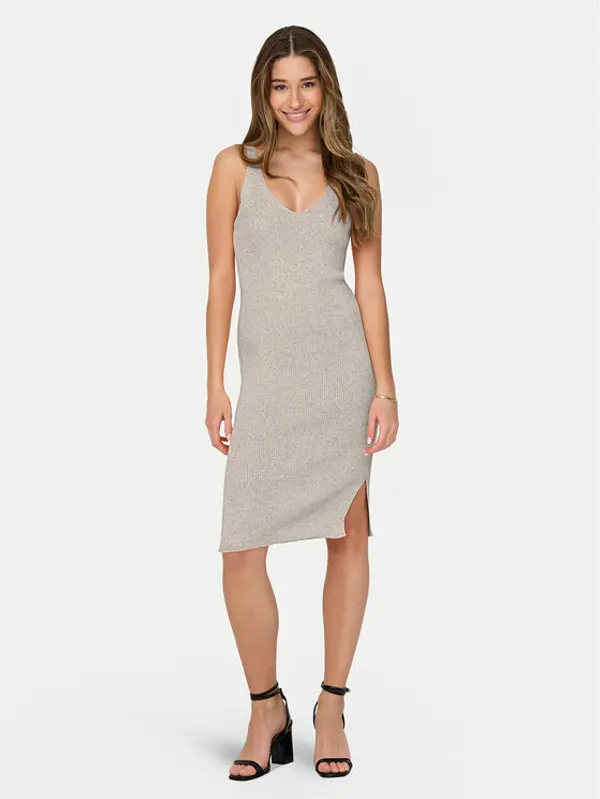 Only ONLY Ljetna haljina Lina 15286410 Bež Slim Fit