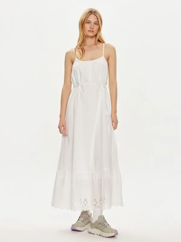 Only ONLY Ljetna haljina Lou 15313166 Bijela Regular Fit