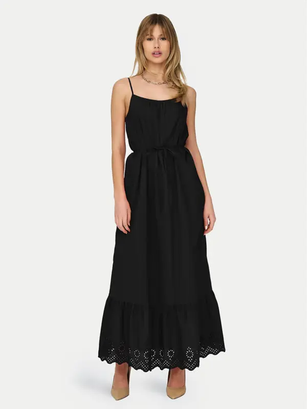 Only ONLY Ljetna haljina Lou 15313166 Crna Regular Fit